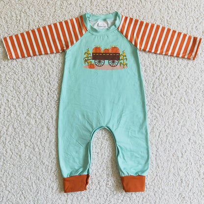 Halloween Infant Baby Romper Pumpkin Print Boys Jumpsuit GLP0069 LR0046