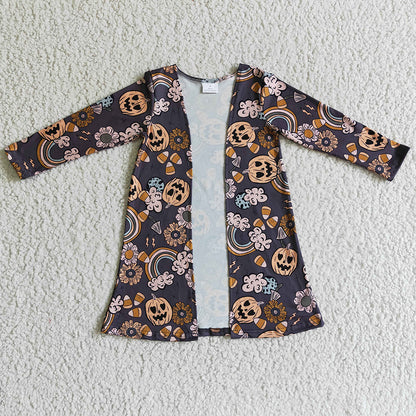 Mom and Me Boutique Fall Clothes Cardigan Halloween Boutique Kids Clothes Girls Coat GT0045 GT0044