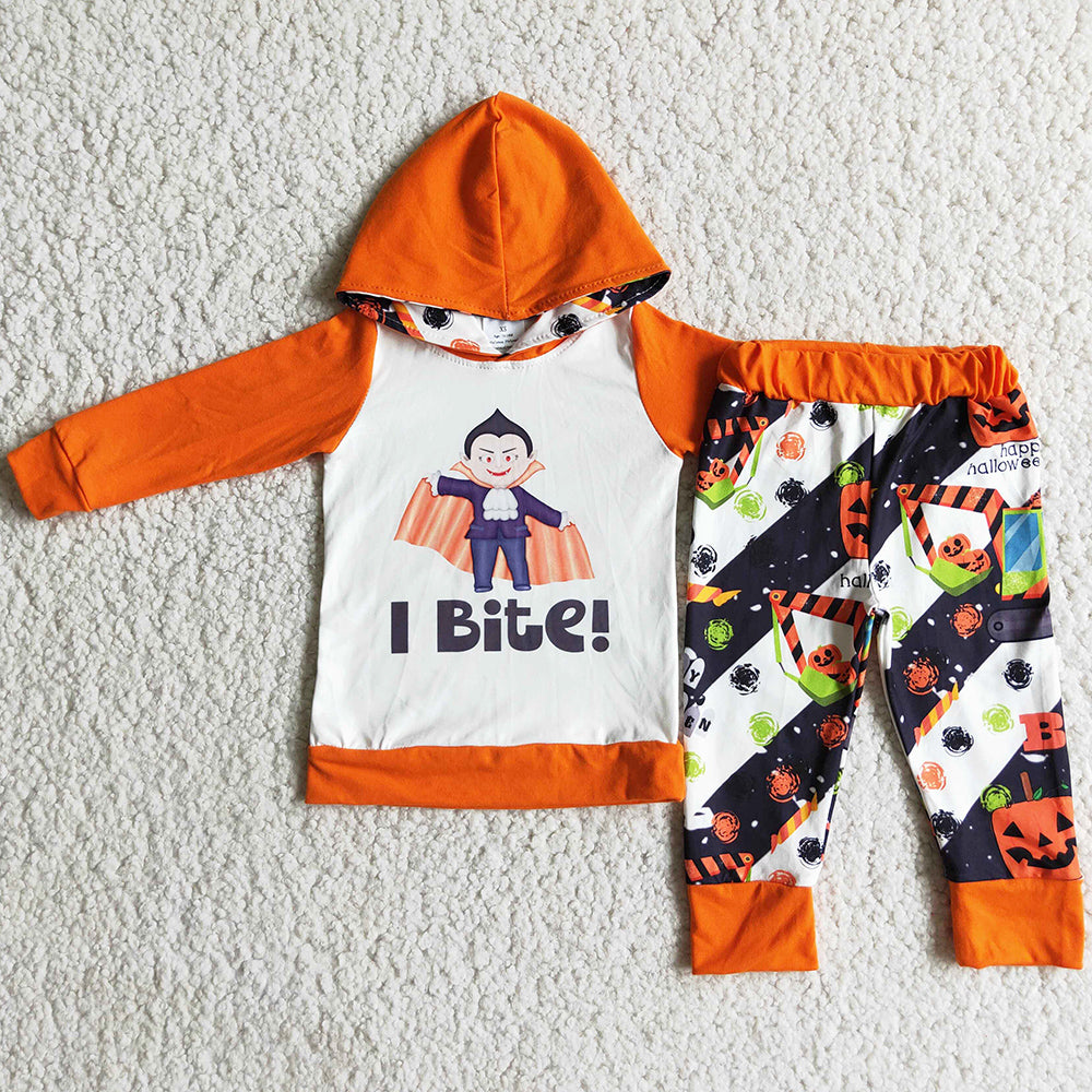 Boutique Boys Clothes Hoodies Set Halloween Fashion Baby Boys Clothing Sets Cute Hoodies Outfits 6 A5-2