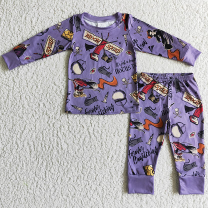 Hot Sale Boys Pajamas Boutique Halloween Kids Clothes Boys Sleepwear BLP0035