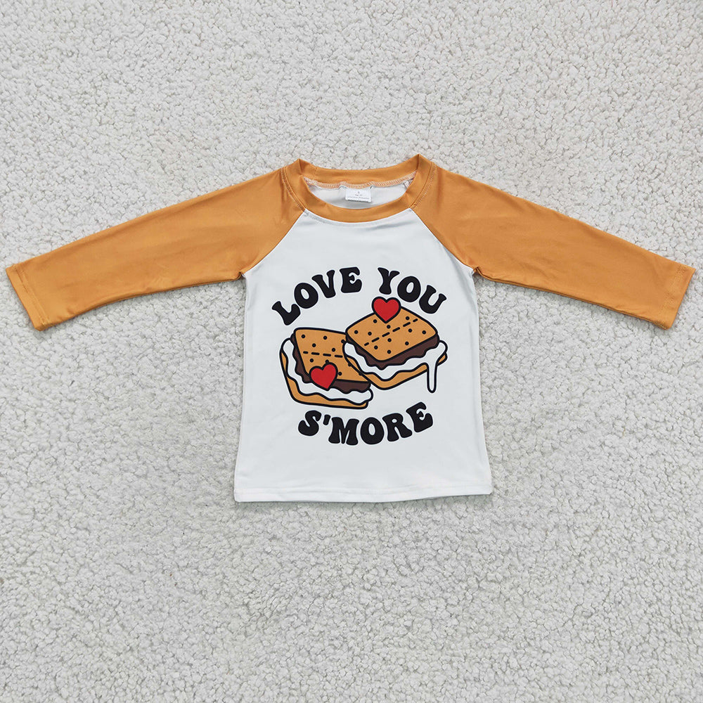 Fashion Boy Clothes Long Sleeve T-shirt Valentine's Day Baby Boys Clothing BT0123 GLD0168