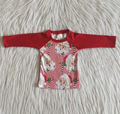 Christmas Infant Baby Girl Romper Santa Claus Print Cute Girls Rompers 6 A2-30
