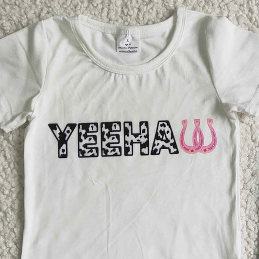 Wholesale Baby Girl Clothes Kids Summer Clothes Outfits Short Sleeve Letter T-shirt Bell Bottom Pants Set GSPO0032