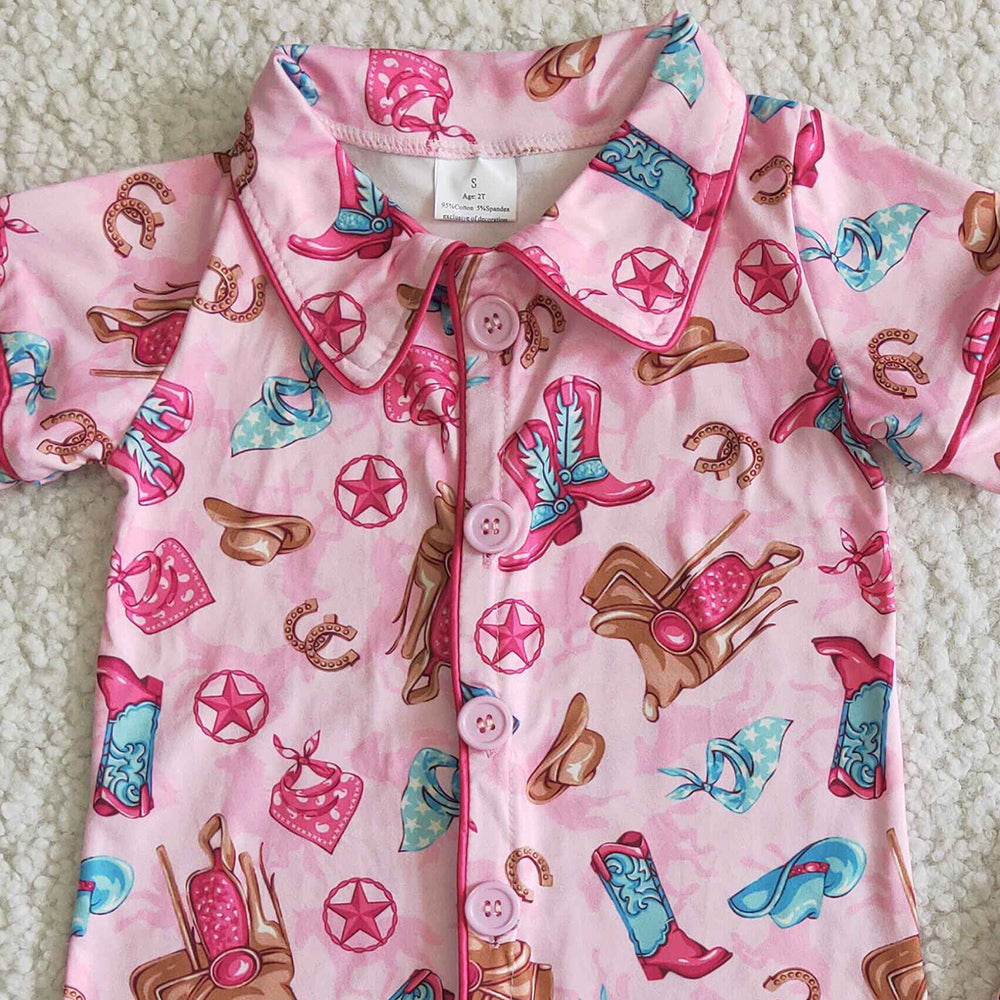 Baby Girls Designer Clothes Pajamas Set Boutique Kids Girls Summer Pajamas Sleepwear Nightwear GSSO0021