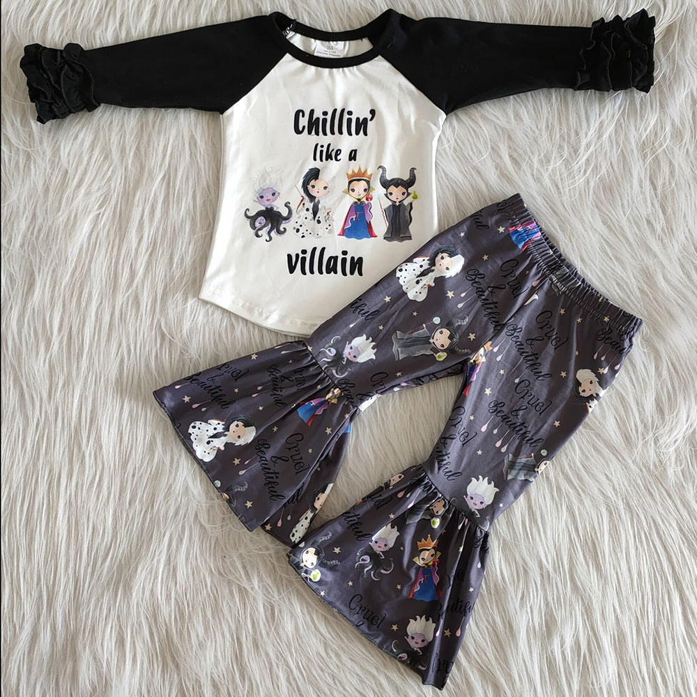 Halloween Baby Girls Clothes Fashion Bell Pants Set Wholesale Children Clothing 6 A28-27