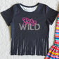Wholesale Baby Girl Clothes Tassel Design Girls Boutique Bell Bottom Outfit Fashion Sets D13-2