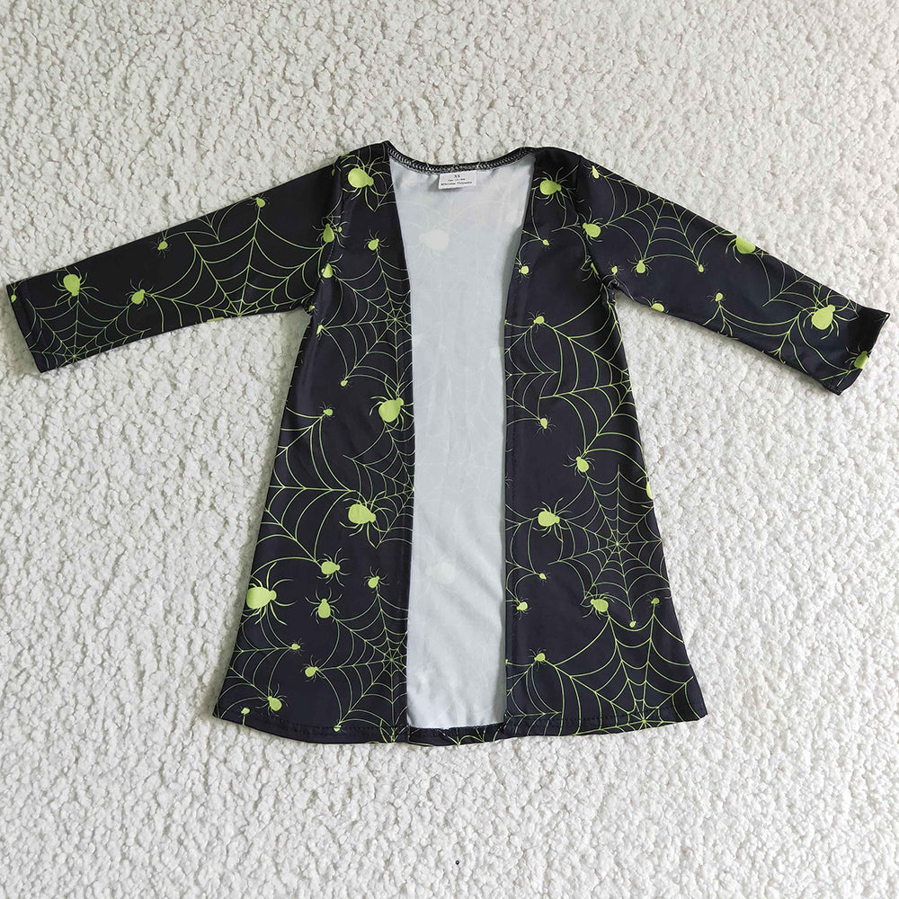 Mommy&Me Boutique Cardigan Spider Print Halloween Girls Cardigan Coat GT0046 GT0047