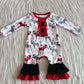 Cute Infanr Baby Girls Romper Christmas Girl Clothes Set with Dress Kids Sibling Clothing 6 A22-9