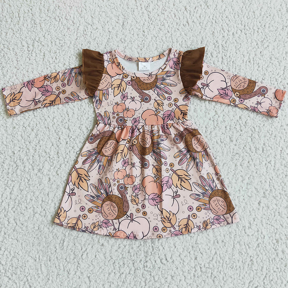 Toddler Baby Girls Dress for Thanksgiving 6 A6-11