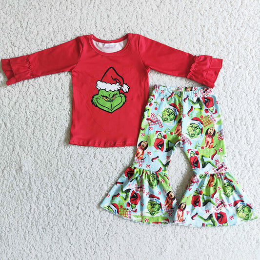 Kids Designer Clothes Girls Boutique Christmas Outfits Cute Baby Girls Clothes Set 6 C9-25
