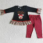 Infant Baby Girls Romper Deer Embroidery Boutique Girls Christmas Clothing 6 B11-9