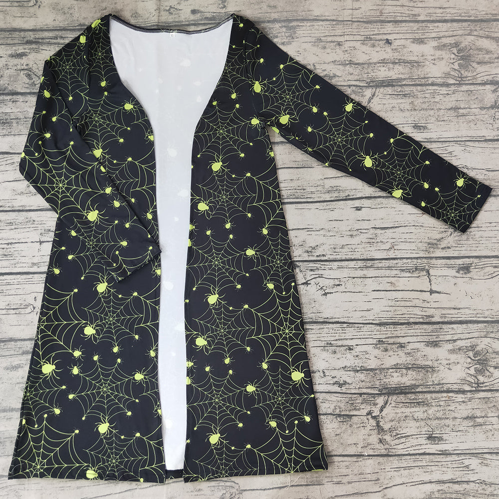 Mommy&Me Boutique Cardigan Spider Print Halloween Girls Cardigan Coat GT0046 GT0047