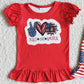 Hot Sale Baby Girls Clothes July 4th Summer Kids Boutique Clothing Girls Outfits Wholesale D12-15