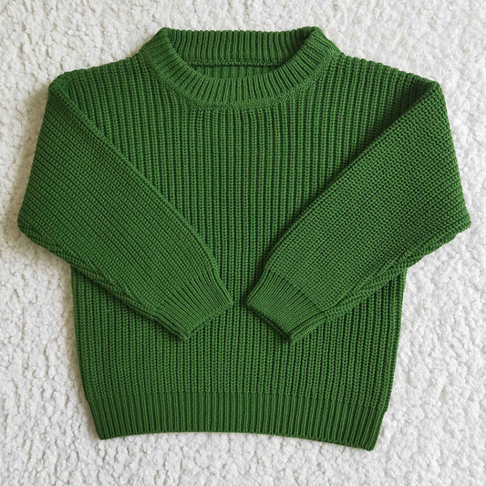 Boutique Toddler Girls Clothes Sweater Green GT0031