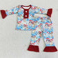 Boutique Baby Boys Pajamas Set Christmas Kids Sleepwear Long Sleeve Boys Girls Pajamas Sibling Outfits 6 B11-24