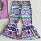 Easter Girls Clothing Bunny Print Cute Baby Girls Clothes Bell Bottom Outfit B5-24