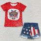 July 4th Girls Clothing Jeans Shorts Set GSSO0248