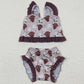 Cow Print Baby Girls Swimwear Swimsuit S0103