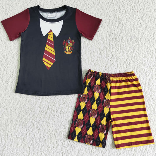 New Fashion Boys Clothing Sets Halloween Boutique Baby Boy Clothes Short Sleeve Short Outfits Kids Boutique Clothing BSSO0083