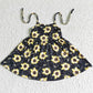 Hot Sale Baby Girl Designer Clothes Boutique Toddler Girls Dress Sunflower Print Cute Girls Dresses Wholesale GSD0036