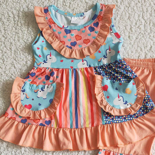 Toddler Baby Girl Clothes Cute Girls Boutique Clothing 2Pcs Boutique Outfit Wholesale A7-23