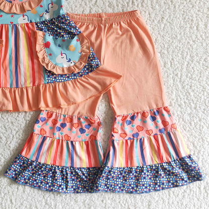 Toddler Baby Girl Clothes Cute Girls Boutique Clothing 2Pcs Boutique Outfit Wholesale A7-23