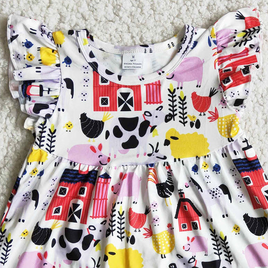 Toddler Baby Girls Clothing Set Farm Cute Girl Boutique Outfits A12-16