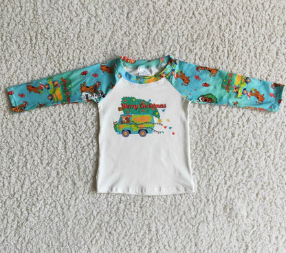 Hot Sale Baby Girl Clothes Merry Christmas Kids Outfits Boutique 6 B7-4 12.1
