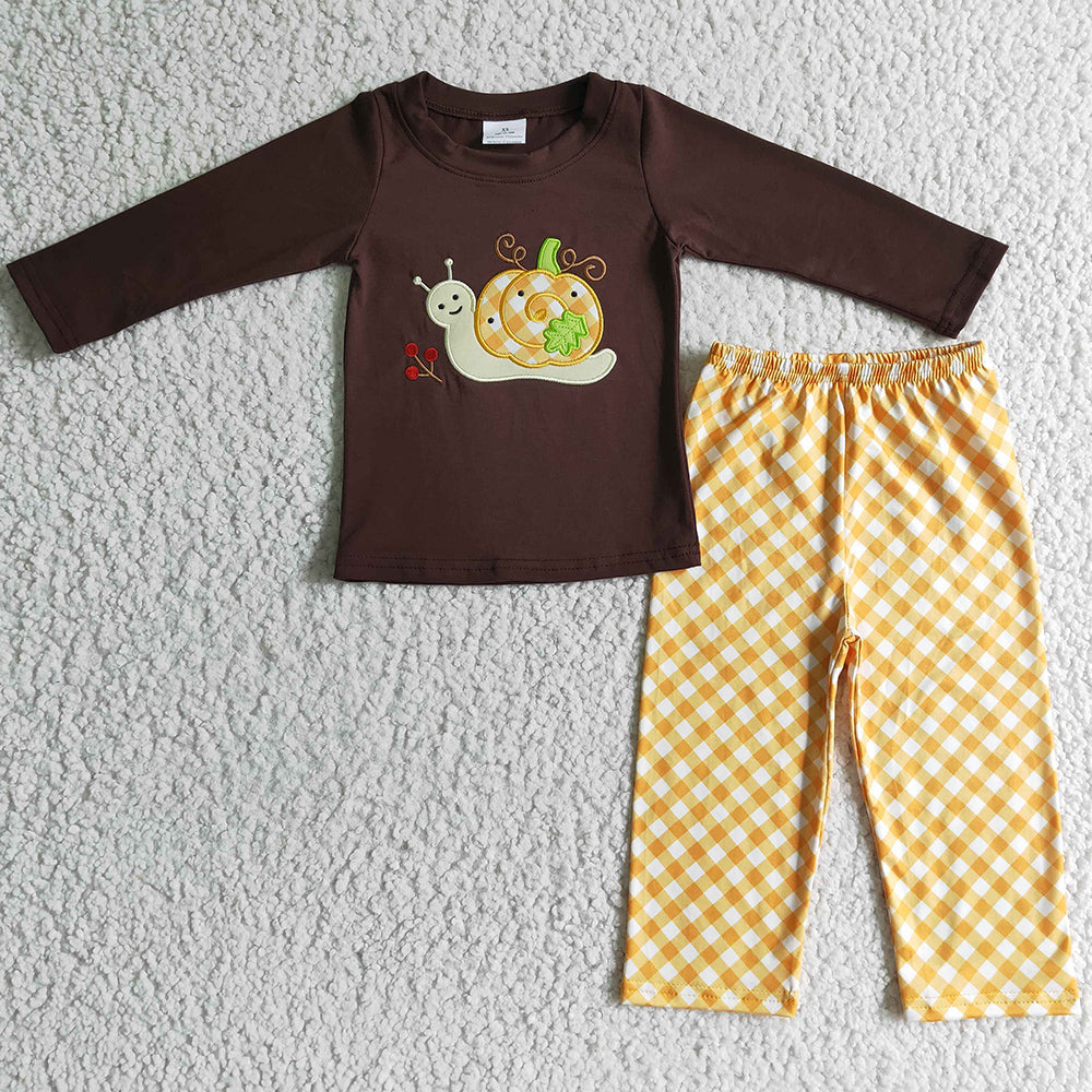 Boutique Embroidery Baby Boys Clothes Halloween Outfits BLP0017