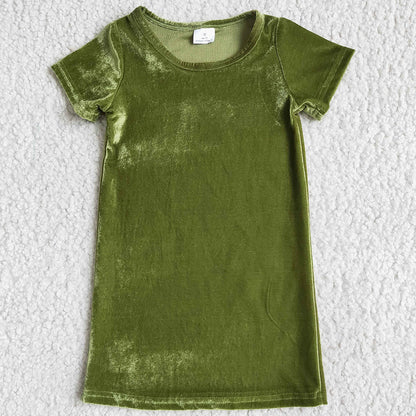 Hot Sale Baby Girls Dress Velvet Boutiue Girl Dresses