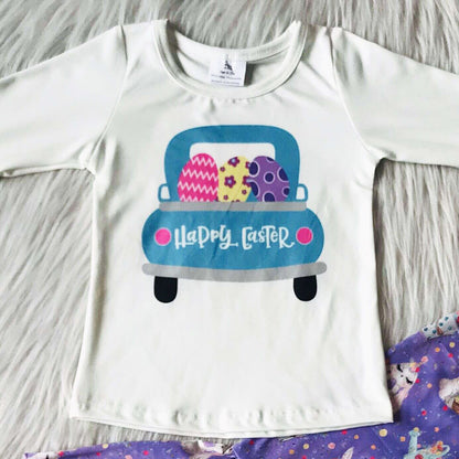 Easter Boutique Kids Girls Clothes Bell Bottom Outfits Fashion