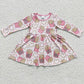 Boutique Girls Clothing Valentine's Day Kids Outfits Girls Dress Pink Love Baby Romper GLP0354 LR0231 GLD0159