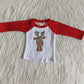 Boutique Boys T-shirt Deer Print Christmas Fashion Boys Clothes Top T-shirt with Baby Girls Dress 6 A8-18