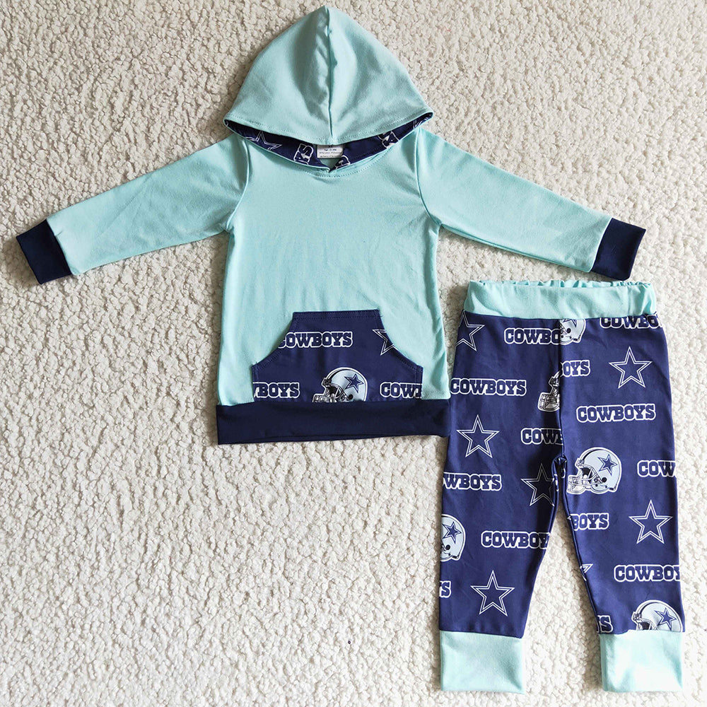 New Fashion Toddler Boys Clothes Hooded Outfits Boutique Fall Boys Hoodie Set BLP0095