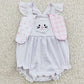 Bunny Print Boutique Baby Girls Romper Easter Baby Clothing SR0111
