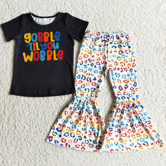 High Quality Toddler Baby Girl Clothes Short Sleeve Bell Set Wholesale Kids Clothes Girl Boutique Clothing Outfits E4-1