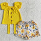 Hot Sale Kids Designer Clothes Girls Summer Outfits Flowers Print Boutique Baby Girls Clothes Shorts Sets Wholesale Kid Clothing GSSO0035