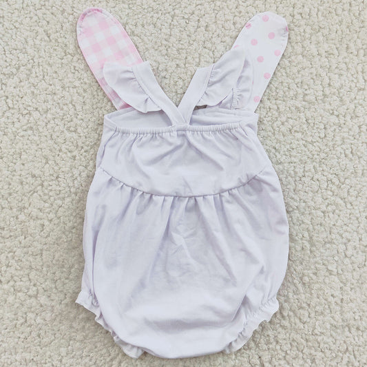 Bunny Print Boutique Baby Girls Romper Easter Baby Clothing SR0111