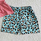 RTS Baby Girls Summer Clothes Set Wild Child Double Tunic Top Ruffle Leopard Shorts Girls Boutique Outfits Fashion Kids Clothing GSSO0036