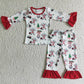 Christmas Tree Print Boutique Kids Boys Pajamas Set Long Sleeve Toddler Baby Boys Pajamas Sleepwear Girls Nightwear Pajamas 6 C11-16