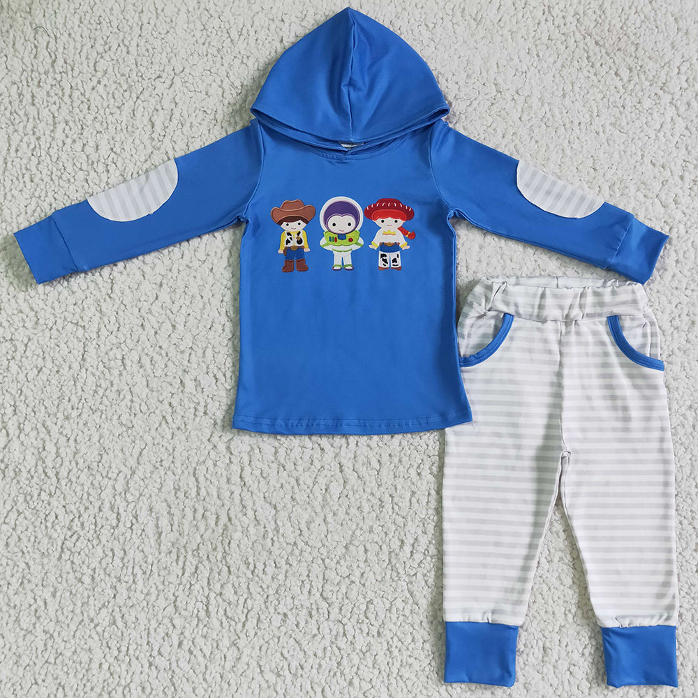 New Design Baby Boys Clothes Fashion Hoodie Set BLP0099