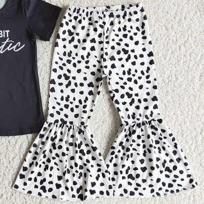 Fashion Baby Girl Clothes Spring Summer Bell Bottom Outfits Toddler Girls Clothes Sets D11-1