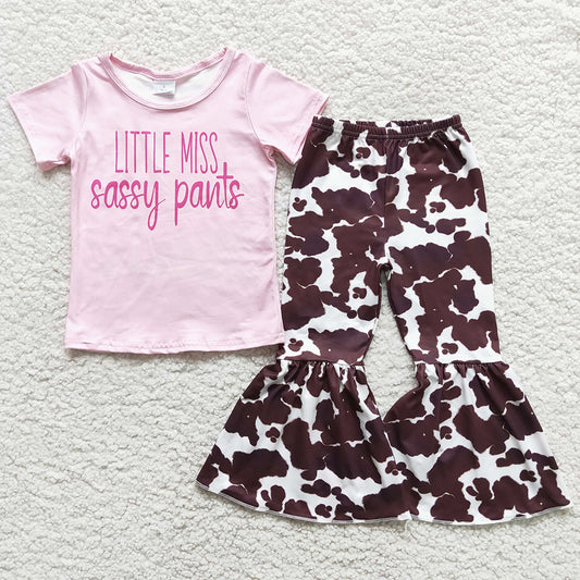 Boutique Baby Girl Clothes Bell Pants Sets Fashion Toddler Girls Clothes Outfit D10-1