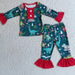 Boutique Baby Boys Pajamas Set Christmas Dinosaur Print Cute Boys Sibling Pajamas Girls Nightwear Sleepwear Kids Pajamas 6 C11-40