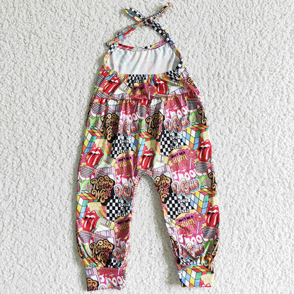 Hot Sale Girls Jumpsuit Boutique Summer Baby Girls Clothes Cute Jumpsuit SR0054