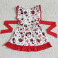 Summer Boutique Baby Girl Dress Cartoon Print Cute Short Sleeve Toddler Girl Dresses GSD0069