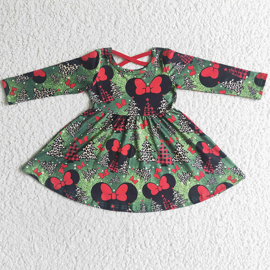 Cute Girls Dress Fall Long Sleeve Boutique Baby Girl Dresses GLD0018