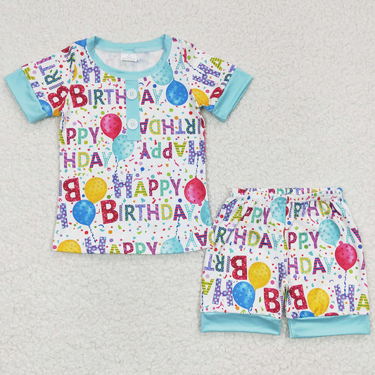 Happy Birthday Boys Pajamas Boutique Sleepwear Set BSSO0180