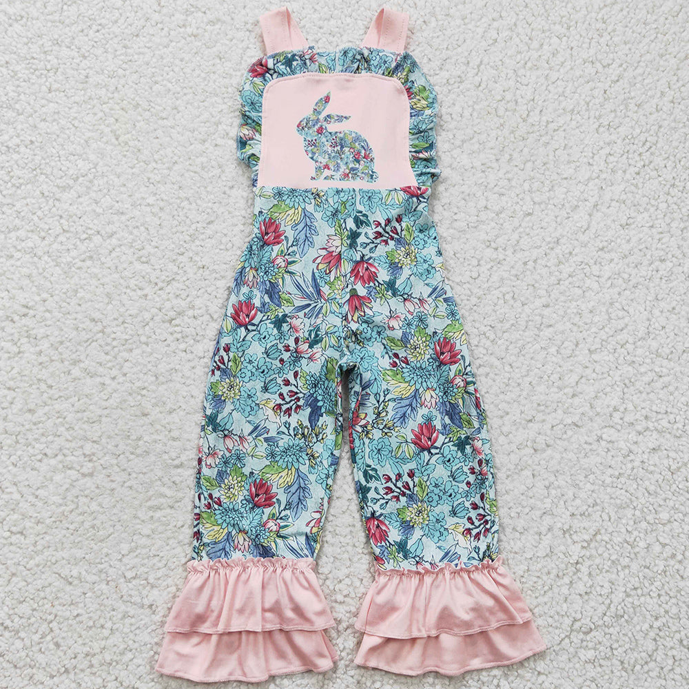 Bunny Print Baby Girls Jumpsuit Easter Day Girls Clothing Romper SR0164