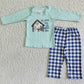 Boutique Baby Girl Clothes Set Boys Hoodies Outfits Christmas Boutique Kids Sibling Boys Clothing 6 C10-27